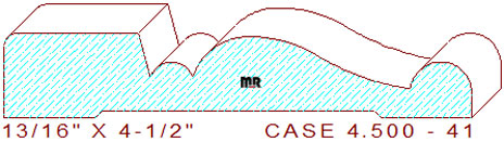 Door/Window Casing 4-1/2" - 41 Door/Window Casing 4-1/2" - 41