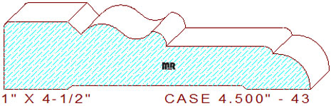 Door/Window Casing 4-1/2" - 43 Door/Window Casing 4-1/2" - 43