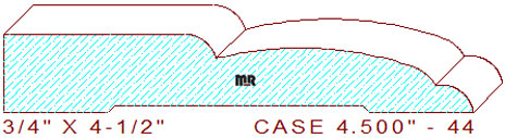 Door/Window Casing 4-1/2" - 44 Door/Window Casing 4-1/2" - 44