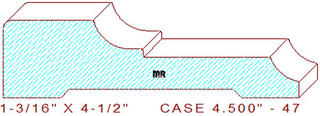Door/Window Casing 4-1/2" - 47 Door/Window Casing 4-1/2" - 47