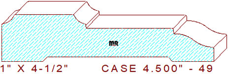 Door/Window Casing 4-1/2" - 49 Door/Window Casing 4-1/2" - 49