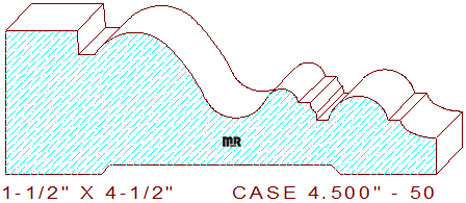 Door/Window Casing 4-1/2" - 50 Door/Window Casing 4-1/2" - 50