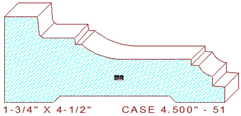 Door/Window Casing 4-1/2" - 51 Door/Window Casing 4-1/2" - 51