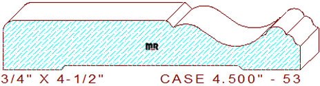 Door/Window Casing 4-1/2" - 53 Door/Window Casing 4-1/2" - 53