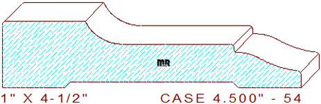 Door/Window Casing 4-1/2" - 54 Door/Window Casing 4-1/2" - 54