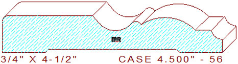 Door/Window Casing 4-1/2" - 56 Door/Window Casing 4-1/2" - 56
