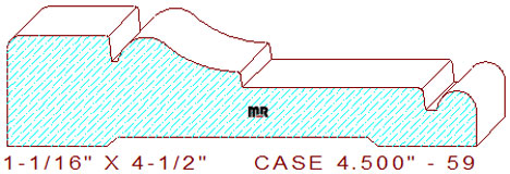 Door/Window Casing 4-1/2" - 59 Door/Window Casing 4-1/2" - 59