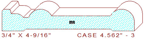 Door/Window Casing 4-9/16" - 3 Door/Window Casing 4-9/16" - 3