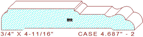 Door/Window Casing 4-11/16" - 2 Door/Window Casing 4-11/16" - 2