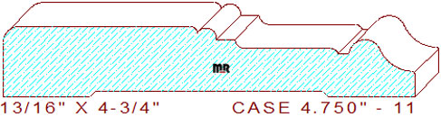 Door/Window Casing 4-3/4" - 11 Door/Window Casing 4-3/4" - 11