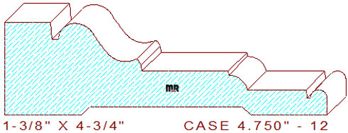 Door/Window Casing 4-3/4" - 12 Door/Window Casing 4-3/4" - 12