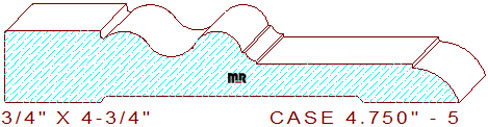 Door/Window Casing 4-3/4" - 5