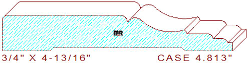 Door/Window Casing 4-13/16" Door/Window Casing 4-13/16"