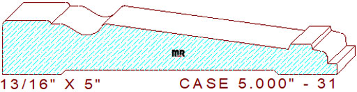 Door/Window Casing 5" - 31 Door/Window Casing 5" - 31