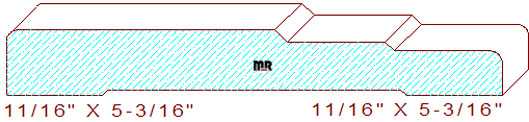 Door/Window Casing 5-3/16" - 2 Door/Window Casing 5-3/16" - 2