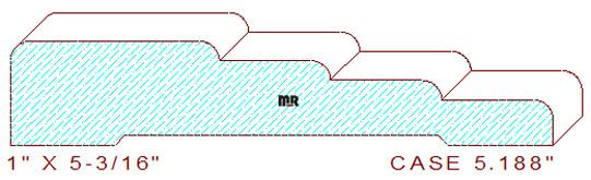 Door/Window Casing 5-3/16" Door/Window Casing 5-3/16"