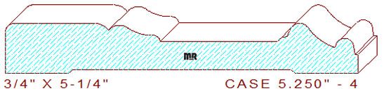 Door/Window Casing 5-1/4" - 4 Door/Window Casing 5-1/4" - 4