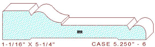 Door/Window Casing 5-1/4" - 6 Door/Window Casing 5-1/4" - 6