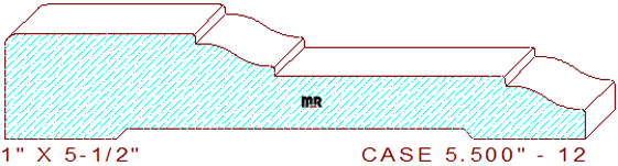 Door/Window Casing 5-1/2" - 12 Door/Window Casing 5-1/2" - 12