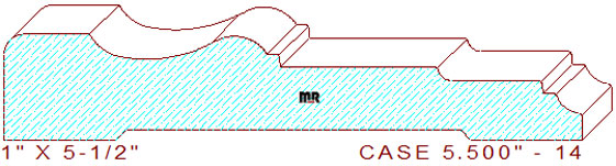 Door/Window Casing 5-1/2" - 14 Door/Window Casing 5-1/2" - 14