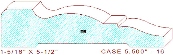 Door/Window Casing 5-1/2" - 16 Door/Window Casing 5-1/2" - 16