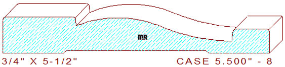 Door/Window Casing 5-1/2" - 8 Door/Window Casing 5-1/2" - 8