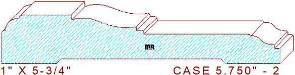 Door/Window Casing 5-3/4" - 2 Door/Window Casing 5-3/4" - 2