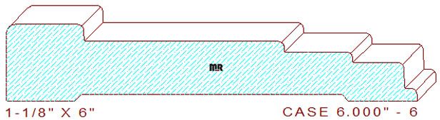 Door/Window Casing 6" - 6 Door/Window Casing 6" - 6