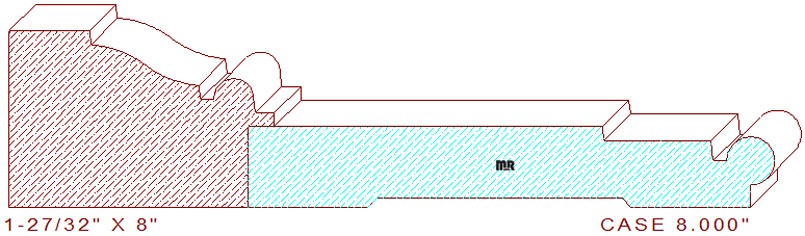 Door/Window Casing 8" Door/Window Casing 8"