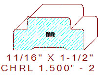 Chair Rail 1-1/2" - 2 Chair Rail 1-1/2" - 2