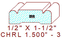 Chair Rail 1-1/2" - 3