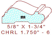 Chair Rail 1-3/4" - 6 Chair Rail 1-3/4" - 6