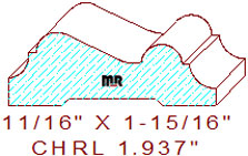 Chair Rail 1-15/16" Chair Rail 1-15/16"