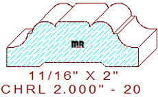 Chair Rail 2" - 20