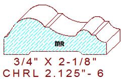 Chair Rail 2-1/8" - 6