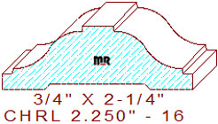 Chair Rail 2-1/4" - 16