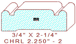 Chair Rail 2-1/4" - 2 Chair Rail 2-1/4" - 2