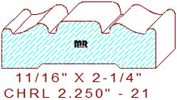 Chair Rail 2-1/4" - 21 Chair Rail 2-1/4" - 21