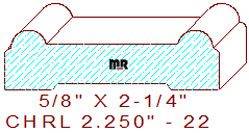 Chair Rail 2-1/4" - 22 Chair Rail 2-1/4" - 22