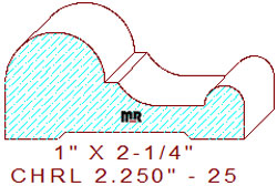 Chair Rail 2-1/4" - 25 Chair Rail 2-1/4" - 25
