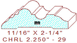 Chair Rail 2-1/4" - 29 Chair Rail 2-1/4" - 29