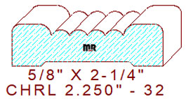 Chair Rail 2-1/4" - 32 Chair Rail 2-1/4" - 32