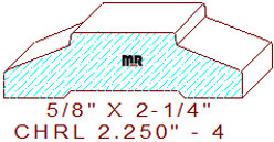 Chair Rail 2-1/4" - 4 Chair Rail 2-1/4" - 4