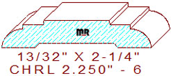 Chair Rail 2-1/4" - 6 Chair Rail 2-1/4" - 6