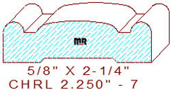 Chair Rail 2-1/4" - 7 Chair Rail 2-1/4" - 7