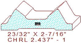 Chair Rail 2-7/16" - 1 Chair Rail 2-7/16" - 1