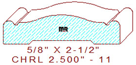 Chair Rail 2-1/2" - 11