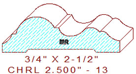 Chair Rail 2-1/2" - 13