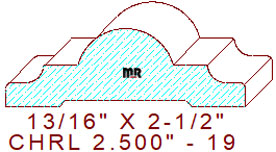 Chair Rail 2-1/2" - 19