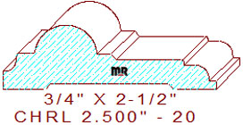 Chair Rail 2-1/2" - 20